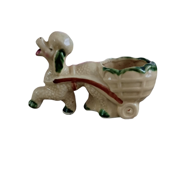 Charming  Vintage Poodle Planter Set - Picture 7 of 12